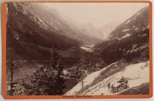 1880er Jahre Kab.Karte STEIERMARK Kastenriegl, Albuminabzug von Nicolaus Kuss