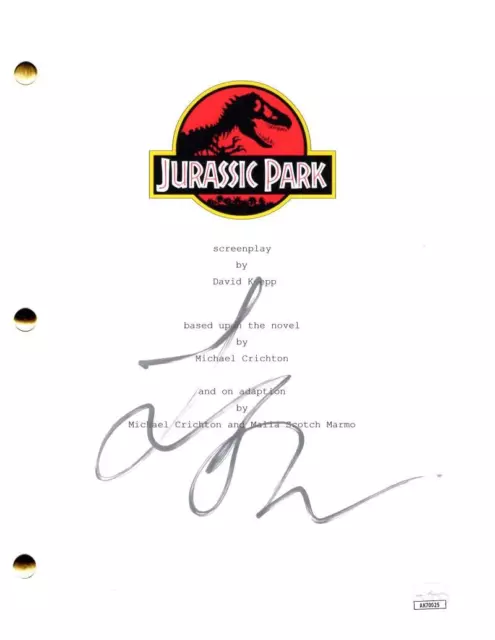 Laura Dern Signed Autograph Jurassic Park Full Movie Script Ellie Sattler w/ JSA