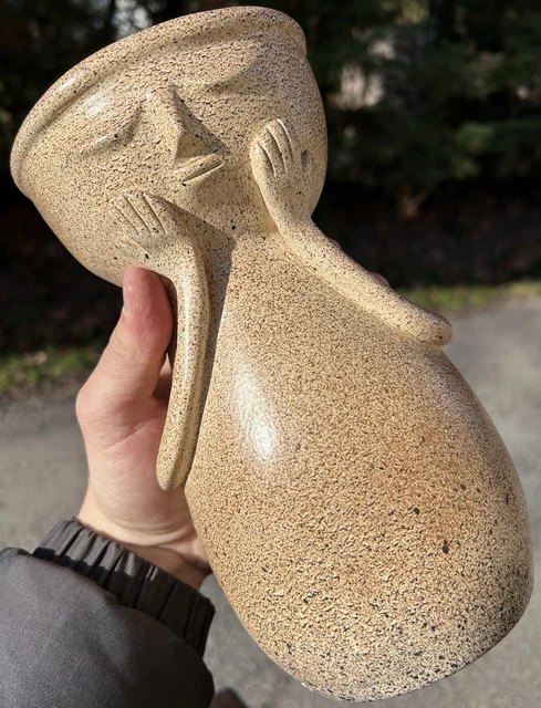 Jacques Pouchain Céramique Vase Vintage Design Personnage