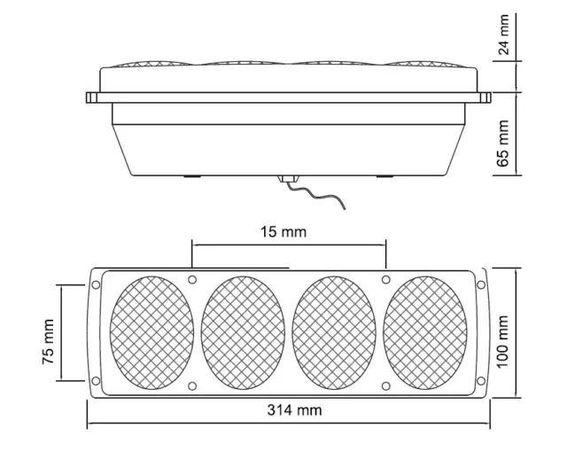 2x Feux Arriere LED 12-24V 4 Fonctions Pour Camion Camper Camping-car Caravane 2