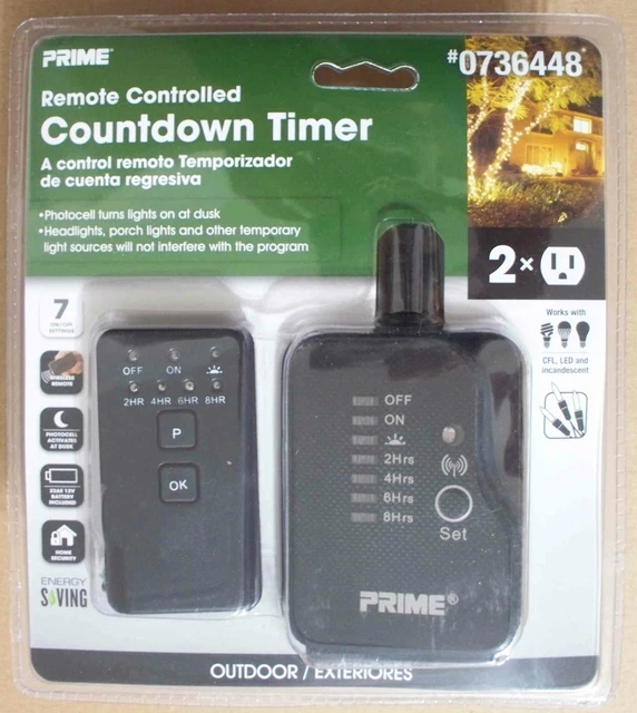 PRIME OUTDOOR REMOTE Controlled Countdown Timer & Receiver736448