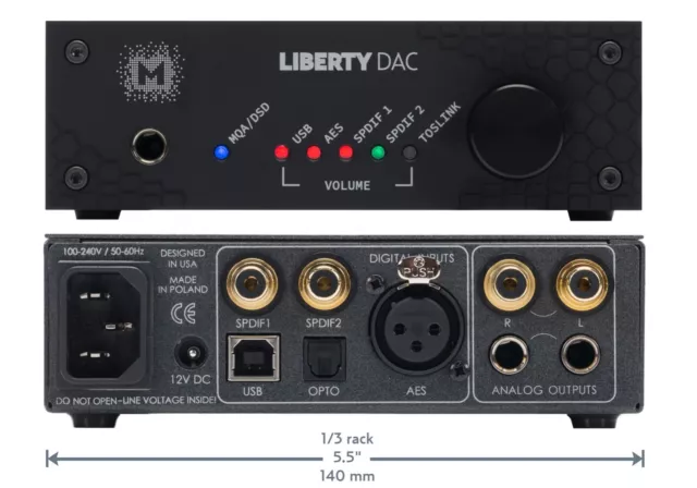 Mytek Liberty DAC (original) w USB, MQA and DSD