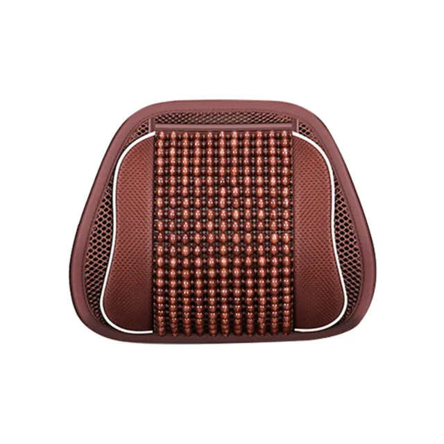 Seat Massage Cushion Wooden Bead Accessories Car Lumbar Support Home Office