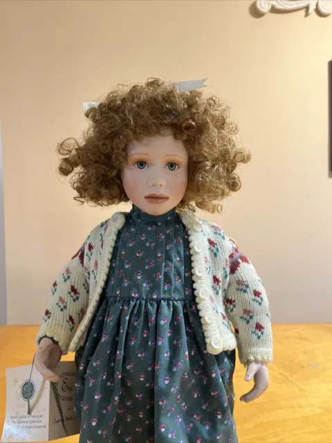 Christine Heath Orange Porcelain Doll, The Heritage Collection, Erin, 1992 W-2