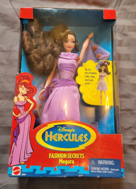 Mattel 1996 Disney's HERCULES FASHION SECRETS MEGARA Meg Barbie Doll #17149 NEW