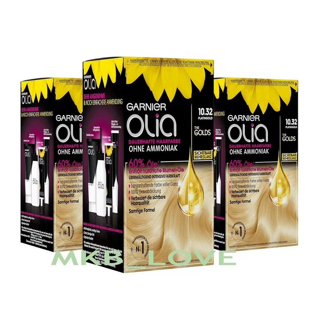 Garnier Olia Oil Powered Permanent Hair Color, 10.0 Very Light Blonde - View #10