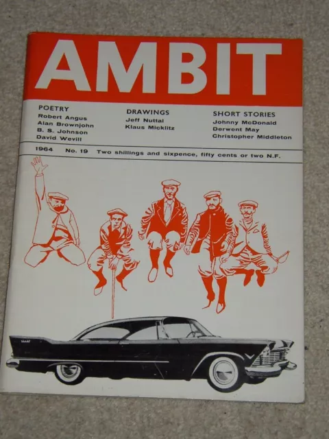 Ambit Magazine (no 19 1964) - Poems Drawings Short Stories - Ed. Martin Bax