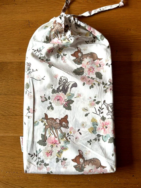 2 x NEW CATH KIDSTON Disney Bambi Rose Cotton Pillowcases & Dust Bag + Thumper