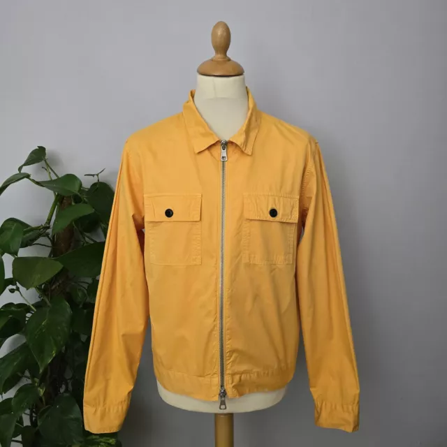 ALBAM UTILITY MENS Jacket Brown Medium Cotton Collared Canvas Jacket 48.99 PicClick UK