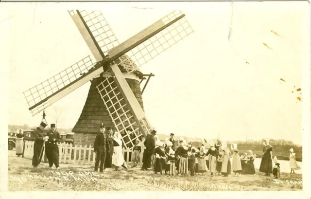 Holland, MI  Tulip Time and Windmill RPPC