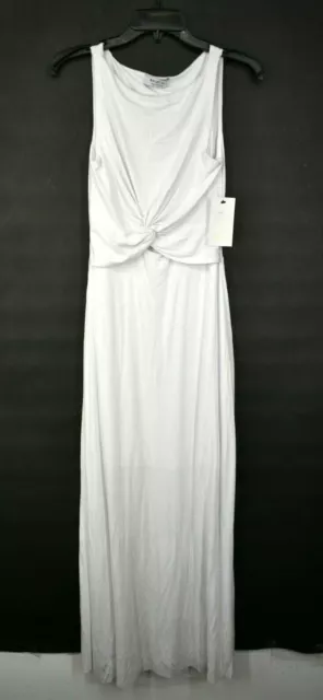 Bailey 44 Womens White Crewneck Sleeveless Twist Front Delphi Maxi Dress XS