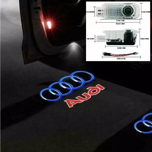 2 X AUDI LED Projektor Türbeleuchtung Einstiegsbeleuchtung Logo Licht EUR  24,95 - PicClick IT