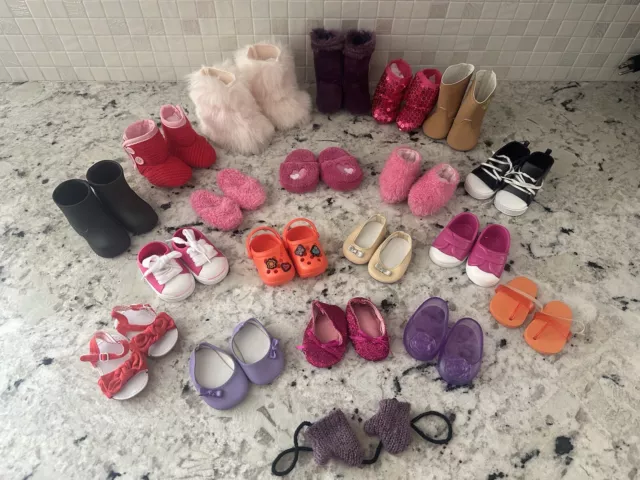 18 inch Doll Shoes Lot Fits American Girl OG My Life Dolls Used/New included 19x 18 inch Doll Shoes Lot Fits American Girl OG My Life Dolls Used/New included 19x