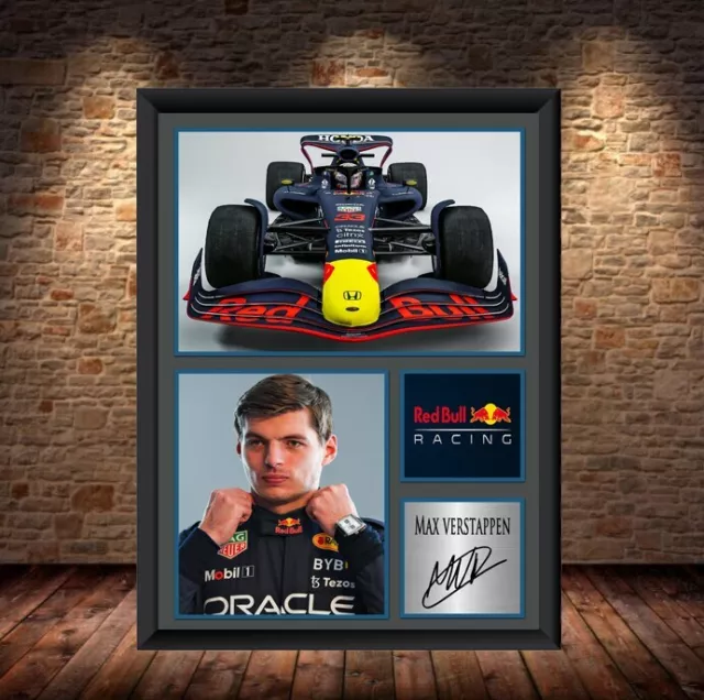 Max Verstappen Signed Photo Poster Print Formula One memorabilia