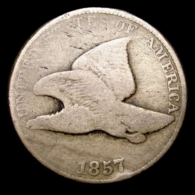 1857 Flying Eagle Cent Penny ---- Nice Coin ---- #UU061