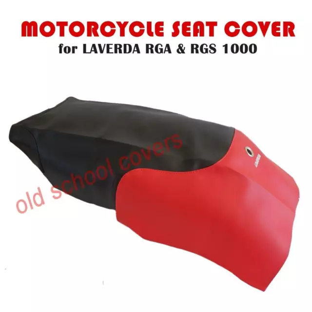 Moto Siège Housse pour Laverda Rgs 1000 1982-83 Rouge et Noir RGS1000