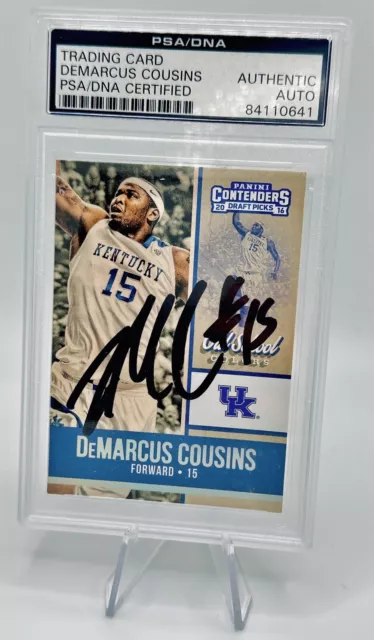 DEMARCUS COUSINS 2016 Panini Contenders Draft Picks AUTO PSA Auth UK KENTUCKY