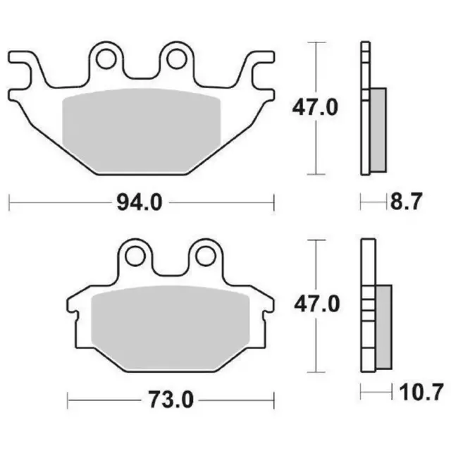 Bremsbeläge Paar Bremse 810HF 810 HF Für Yamaha 125 MT 125 2014-2019