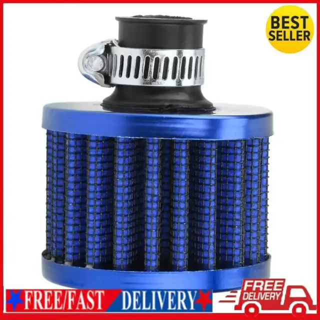 12 mm Luftfilter Universal kleiner Luftfilter für Auto und Motorrad (blau)