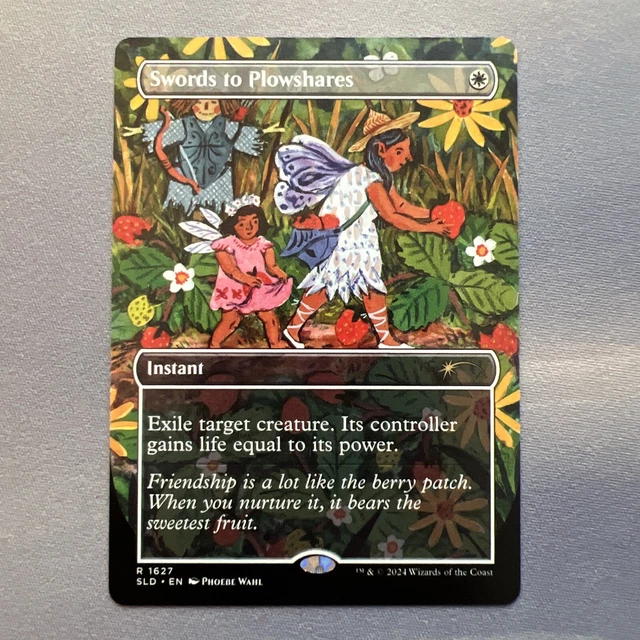 swords-to-plowshares-comme-neuf-secret-lair-sld-phoebe-wahl-mtg-1627