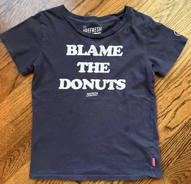 Prefresh Blame The Donuts Graphic T Shirt Boys S 7/8  Skater Band