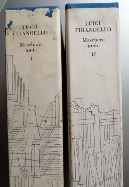 Luigi Pirandello, "Maschere Nude", Mondadori, 1978, 2 Voll.,Cofanetto