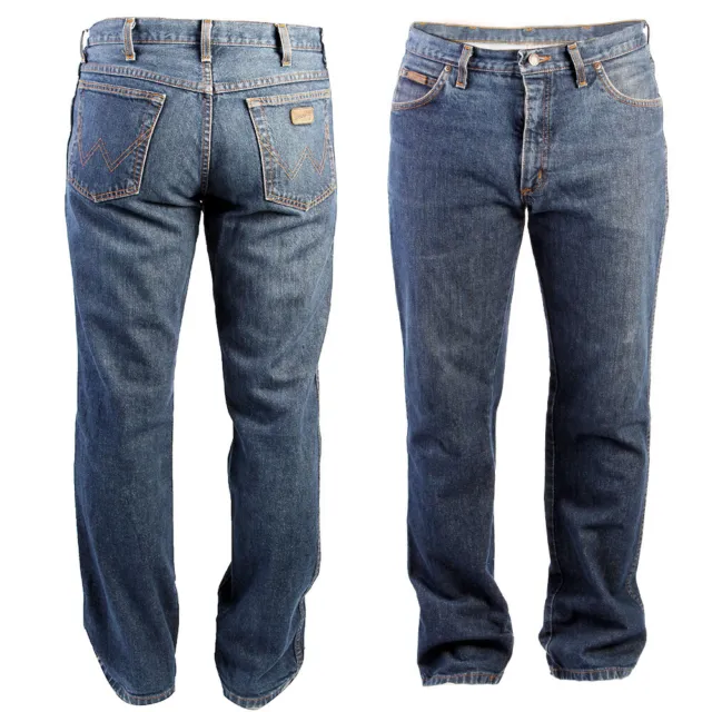 Wrangler Jeans Straight Regular Leg Vintage Grade A W28 W30 W32 W34 W36 - M.blue