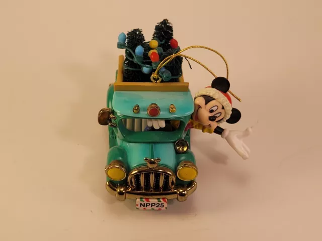 Disney Christmas Ornament Mickey Mouse Mickey's Trees Truck 3 Trees