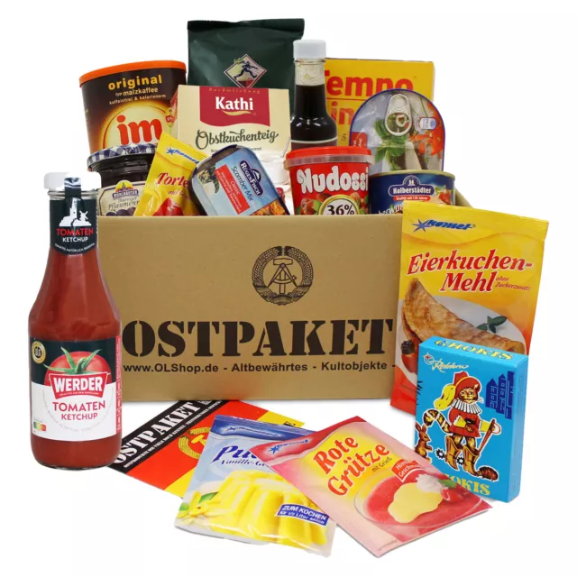 Ostpaket "Ostalgische Mahlzeit" 16 typische Produkte der DDR