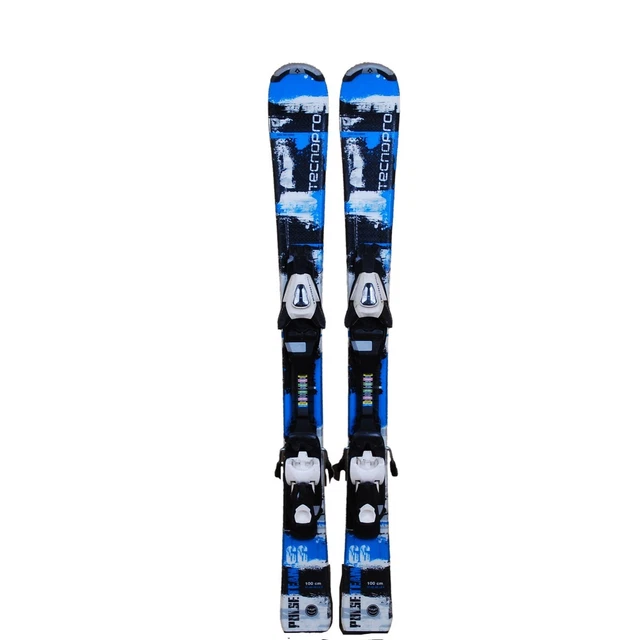 Ski Junior Tecnopro Sweety Avec Fixations - Occasion - Longueur ~101-110 Cm - Parfait Pour Débutant