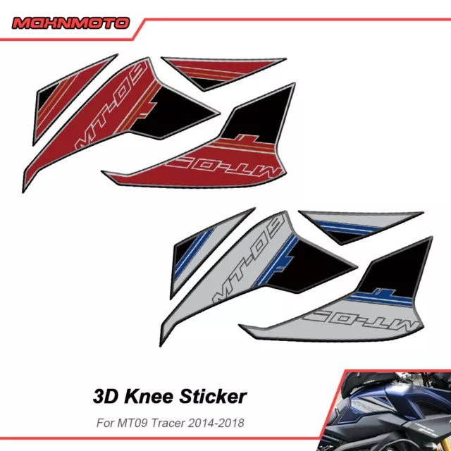 For 2014 Yamaha MT-09 MT09 Tracer Fuel Tank Side Pad Decal Sticker Protector Pad