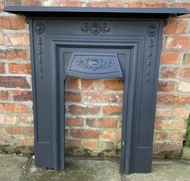 Beautiful 1905 Restored Victorian Cast Iron Fire Place Fireplace FLAT2WALL 8