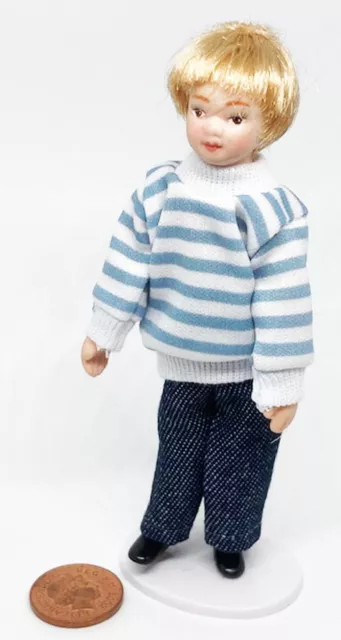 Dolls House Jack A Modern Boy In Casual Clothes Tumdee 1:12 Scale Miniature