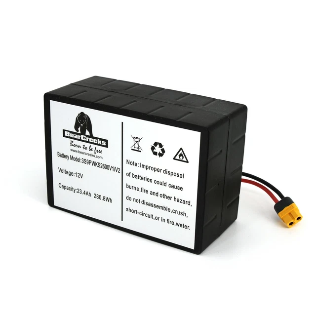 Batterie Lithium Rechargeable Pour Bateau-appât Atomik / Scavenger Navitec Waverunner MK2/3/4
