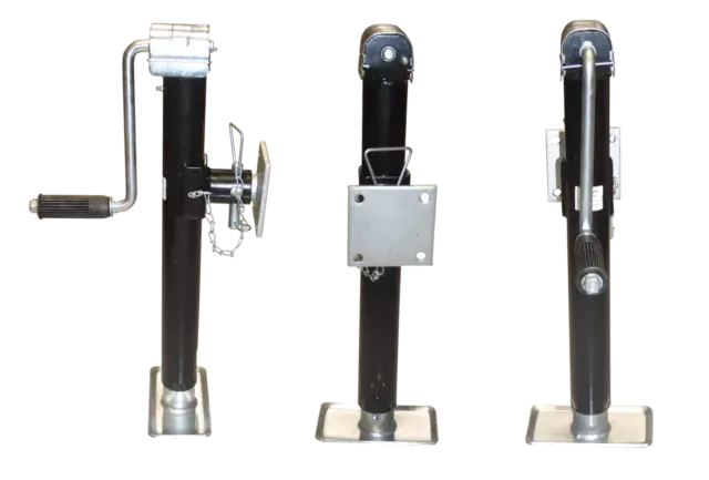 Anhängerstütze 1.300 kg mit seitlicher Kurbel, anschraubbar (60 mm)