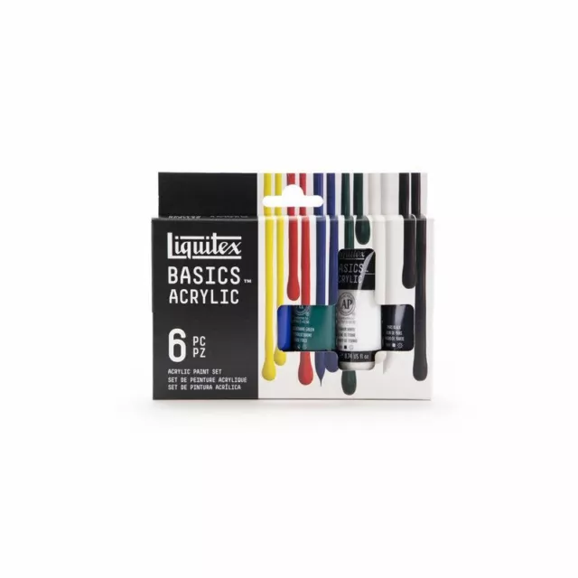 Liquitex Basics Acrylic Paint Set 6 x 22ml