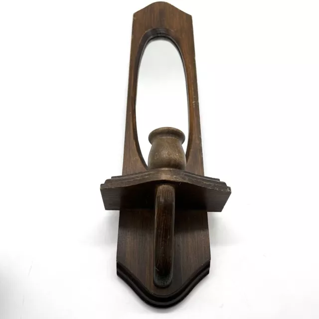 VINTAGE WOODEN WALL Sconce Candle Holder Farmhouse Decor Hanging