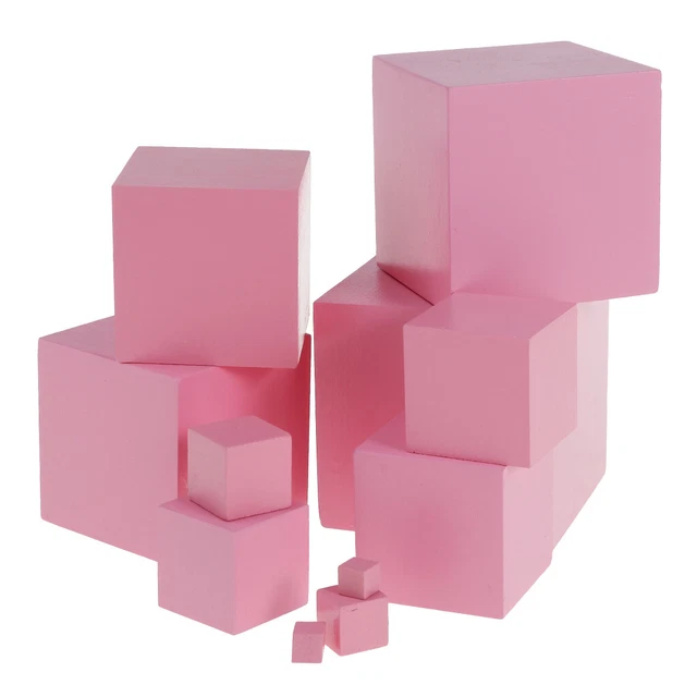 Lot de 10 blocs de construction en bois, ensemble de blocs d'empilage pour 2