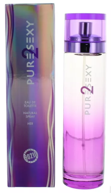 Puro 2 Sexy Por Beverly Hills 90210 para Mujer EDT Perfume Spray 101ml Nib