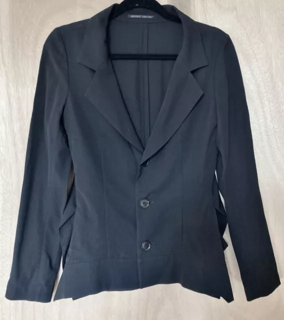 Yohji Yamamoto Black Three Button Blazer Jacket S