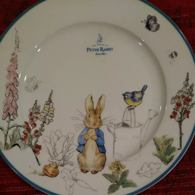 BEATRIX POTTER  Peter Rabbit 10" Porcelain Dinner Plate NEW