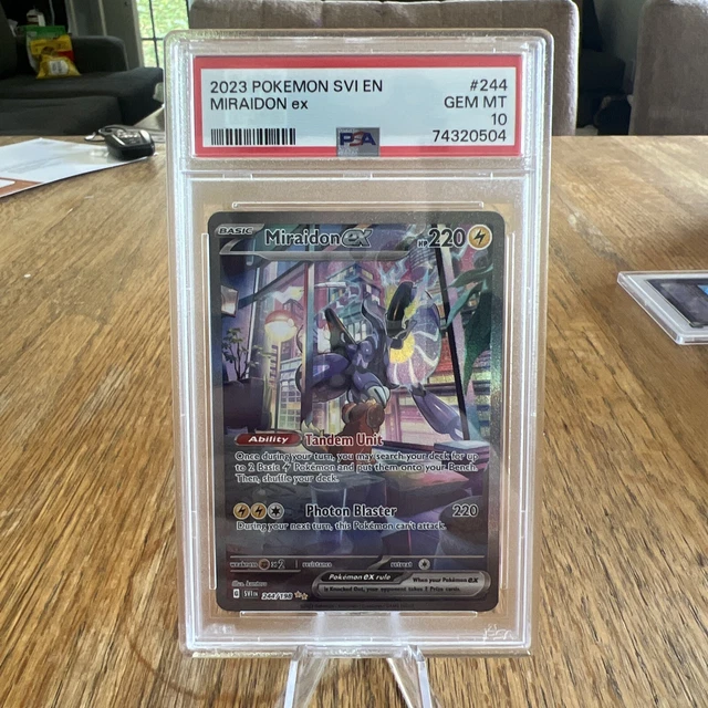 PSA 10 ALT Art Miraidon ex Pokémon Scarlet & Violet 244/198 Gem Mint