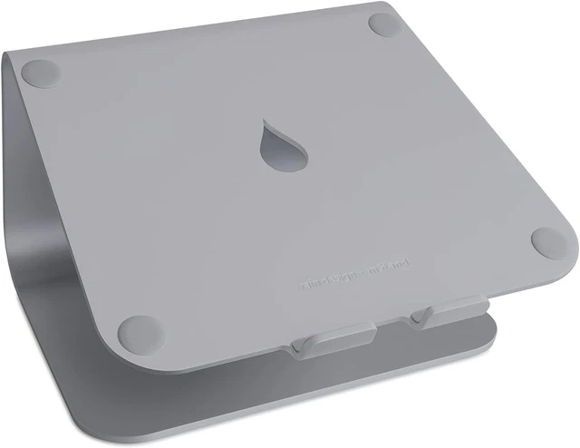 Rain Design mStand Laptop Stand - Space Gray, Ergonomic Design, Aluminum Panel