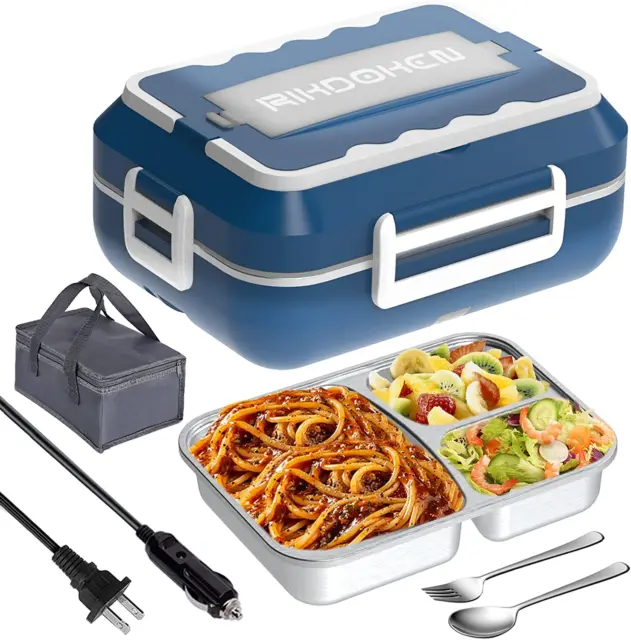 1pc Stainless Steel Lunch Box, Dual Layer Large Capacity Insulated Lunch  Container With Utensils, Suitable For School, Classroom, Canteen,  Teenagers, Workers, Portable Food Container, Kitchen Supplies