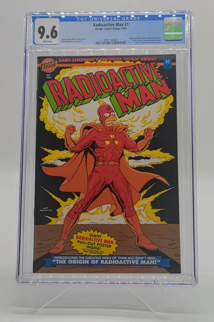 Radioactive Man #1 CGC 9.6 White Pages - Glow In The Dark Cover Poster Included