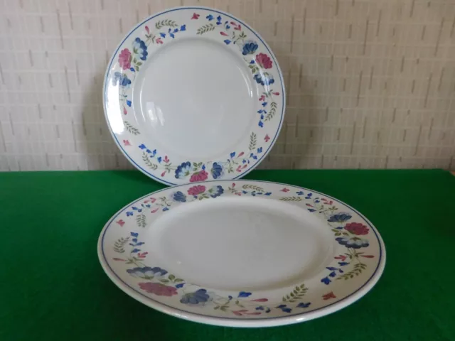 Vintage BHS "Priory" 26cm Dinner Plate Set Of 2