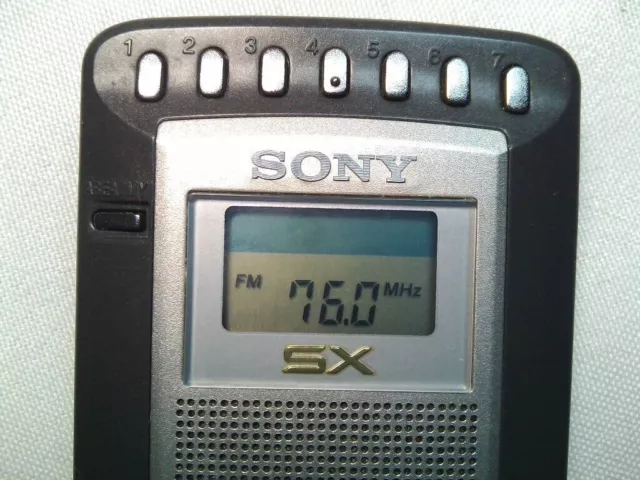 Sony Pocket AM/FM Radio Icf-Sx605 Kleines tragbares Radio aus Japan 3