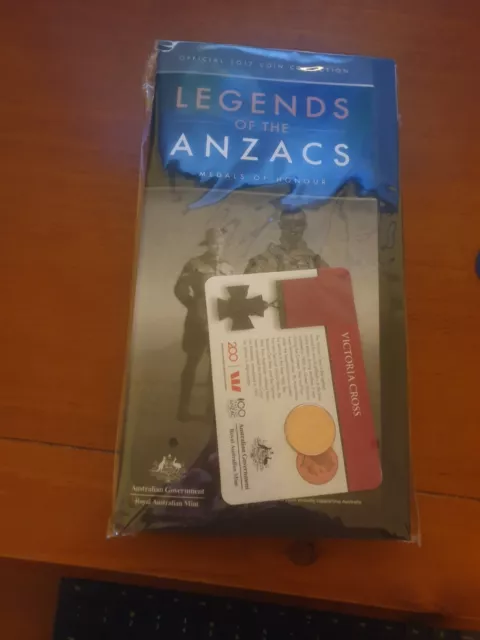 2017 Legends of the Anzacs Medals of Honour Full Collection in Folder 14 Coins 3