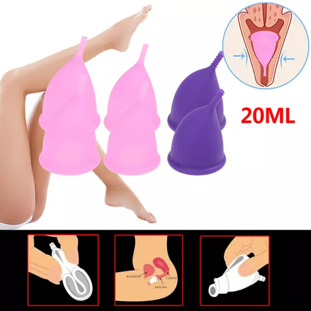 Copa de silicona médica femenina menstrual reUKable para dama copa menstrual que almohadillas.UL