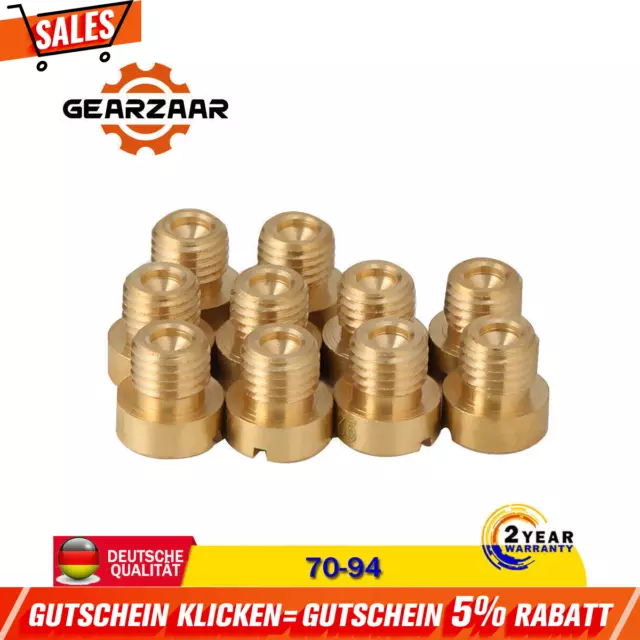 Hauptdüsen Set 6mm M6 ( 70 - 94 ) 10x Hauptdüse Düse für Dellorto PHVA Vergaser